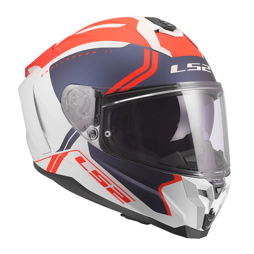 Kaciga LS2 Full Face FF817 CHALLENGER II TITAN belo plavo crvena XL