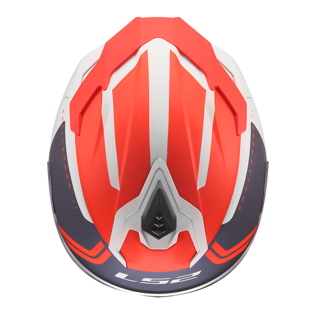 Kaciga LS2 Full Face FF817 CHALLENGER II TITAN belo plavo crvena XL