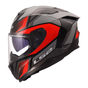 Kaciga LS2 Full Face FF817 CHALLENGER II VIPER sivo crvena XL