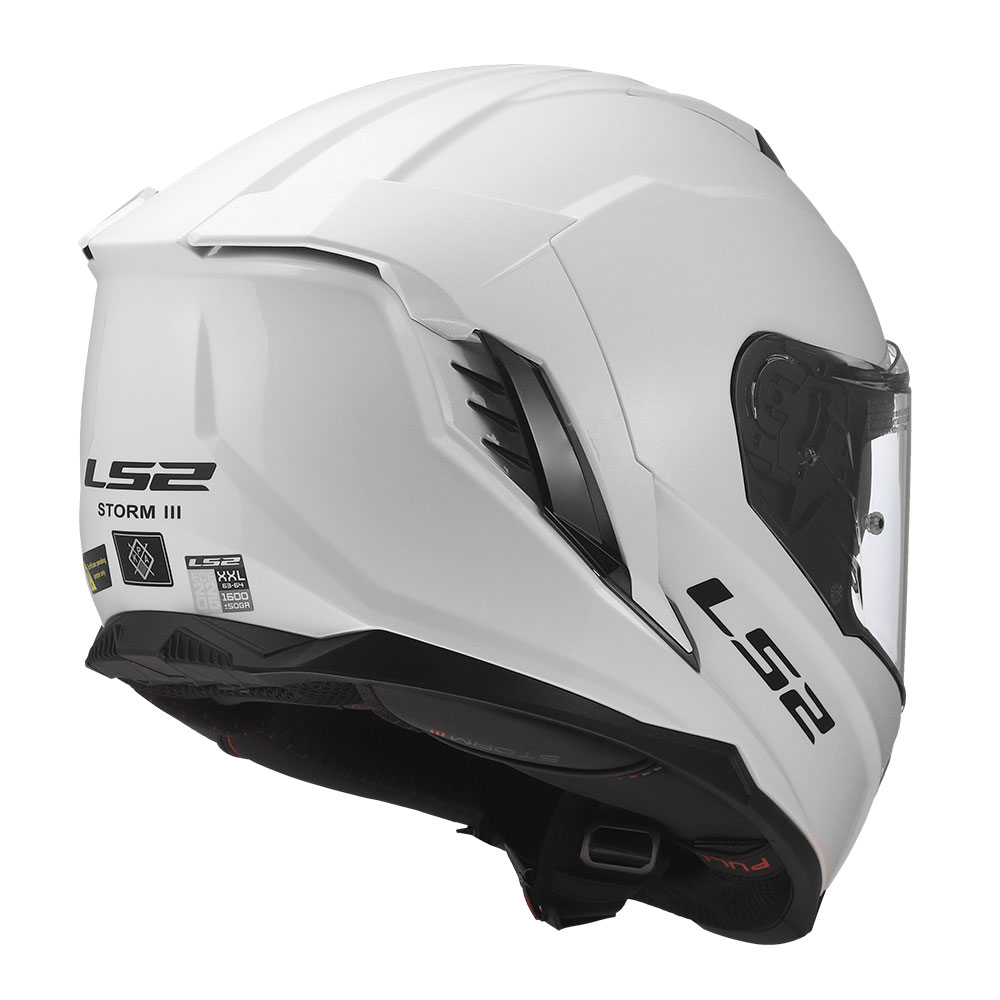 Kaciga LS2 Full Face FF818 STORM III SOLID bela L