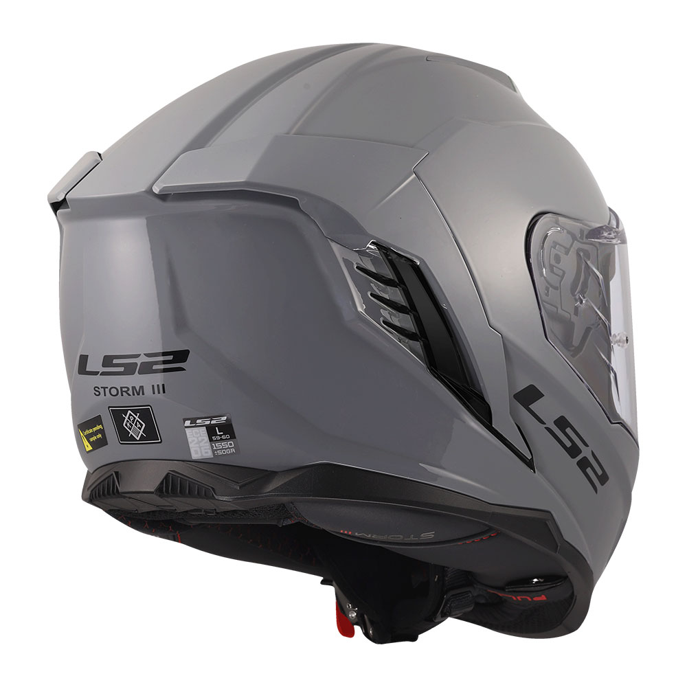 Kaciga LS2 Full Face FF818 STORM III SOLID nardo siva 3XL