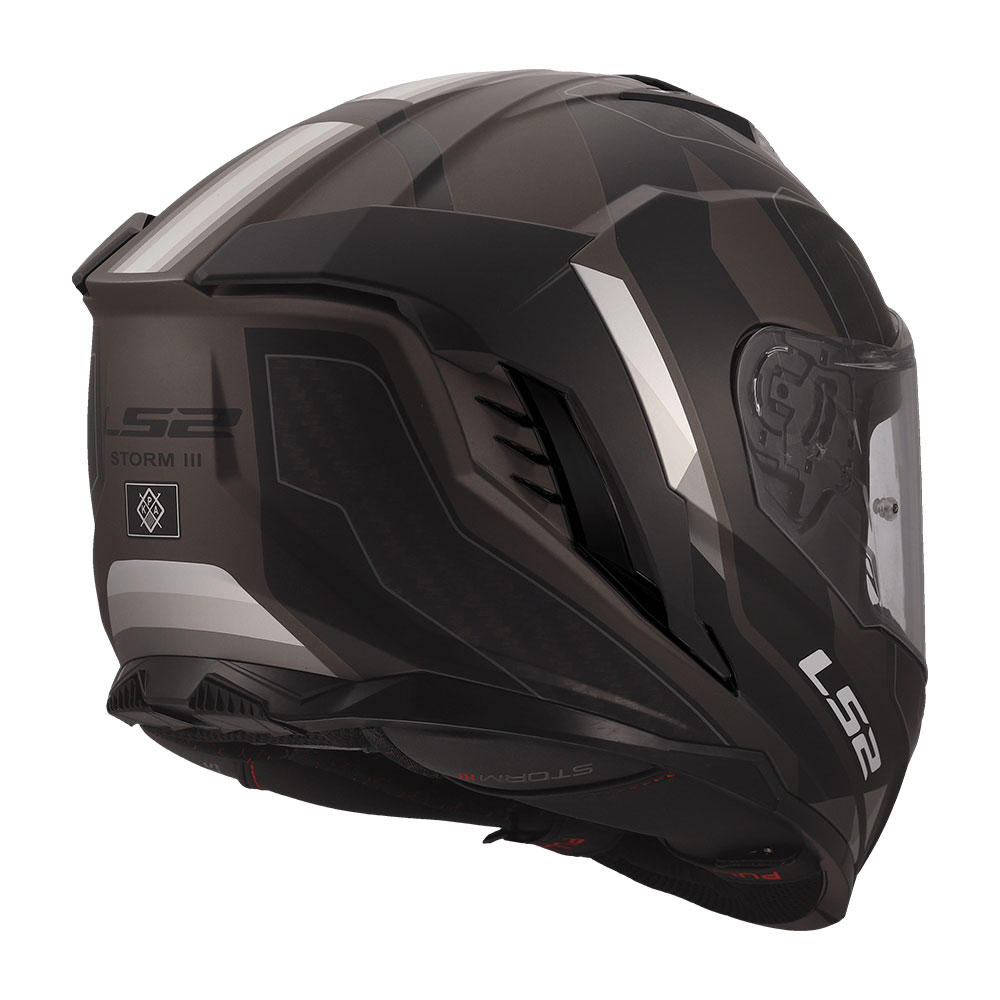 Kaciga LS2 Full Face FF818 STORM III SPORTY crno siva