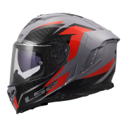 Kaciga LS2 Full Face FF818 STORM III DYNAMO sivo crvena XL