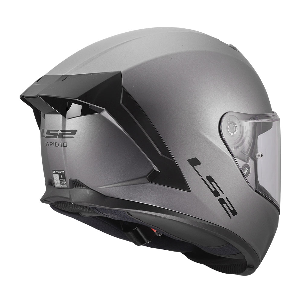 Kaciga LS2 Full Face FF820 RAPID III SOLID mat titanium XXL