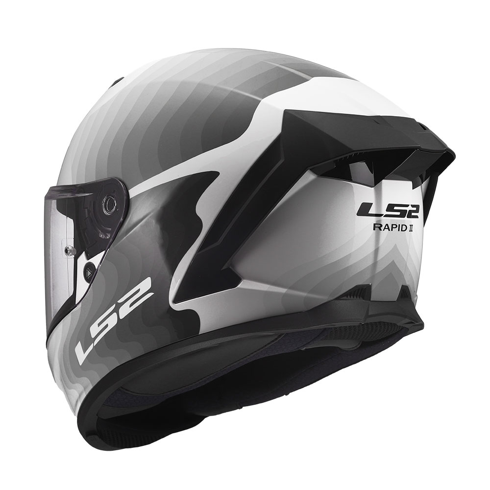 Kaciga LS2 Full Face FF820 RAPID III FLOW belo siva 3XL