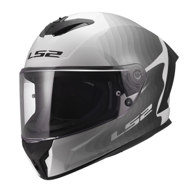 Kaciga LS2 Full Face FF820 RAPID III FLOW belo siva 3XL