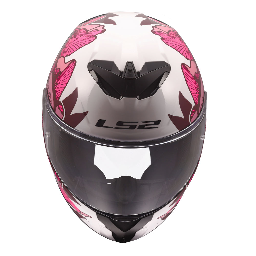 Kaciga LS2 Full Face FF820 RAPID III POPPIES II belo roza S