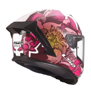 Kaciga LS2 Full Face FF820 RAPID III POPPIES II belo roza S