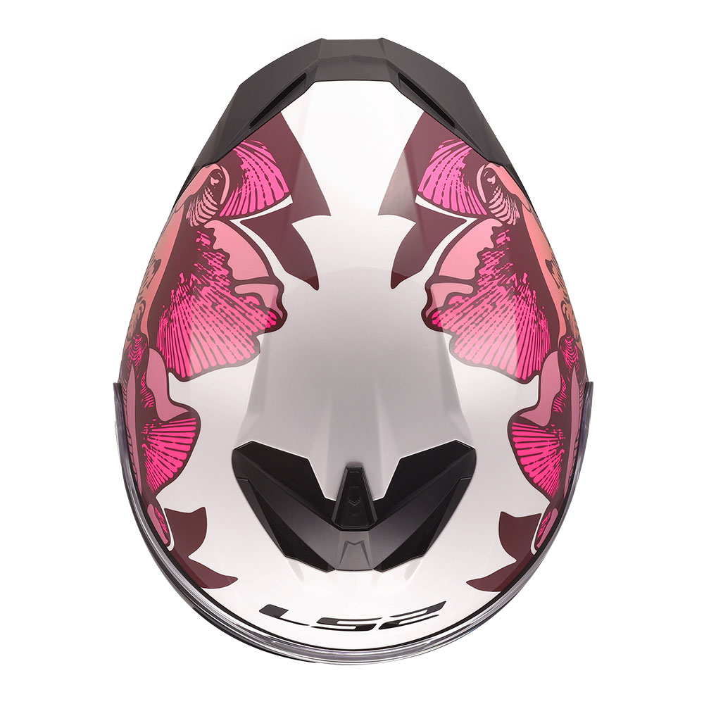 Kaciga LS2 Full Face FF820 RAPID III POPPIES II belo roza