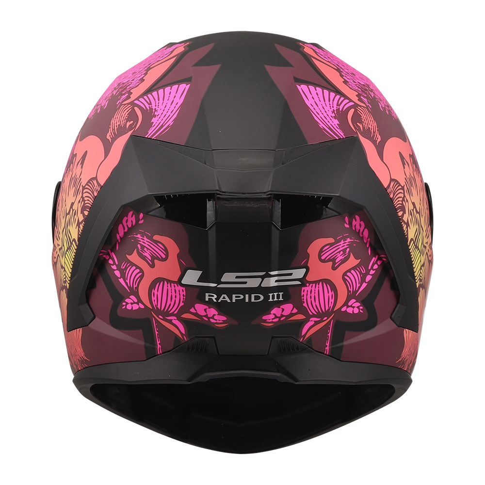 Kaciga LS2 Full Face FF820 RAPID III POPIES II crno roza