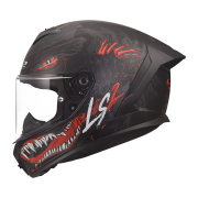 Kaciga LS2 Full Face FF820 RAPID III KAIJU II crno crvena