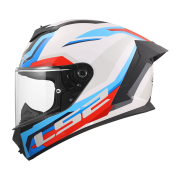 Kaciga LS2 Full Face FF820 RAPID III HYPER belo plavo crvena 3XL