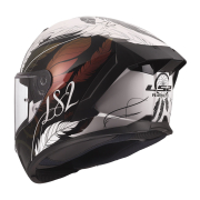 Kaciga LS2 Full Face FF820 RAPID III BOHO belo crno roza M