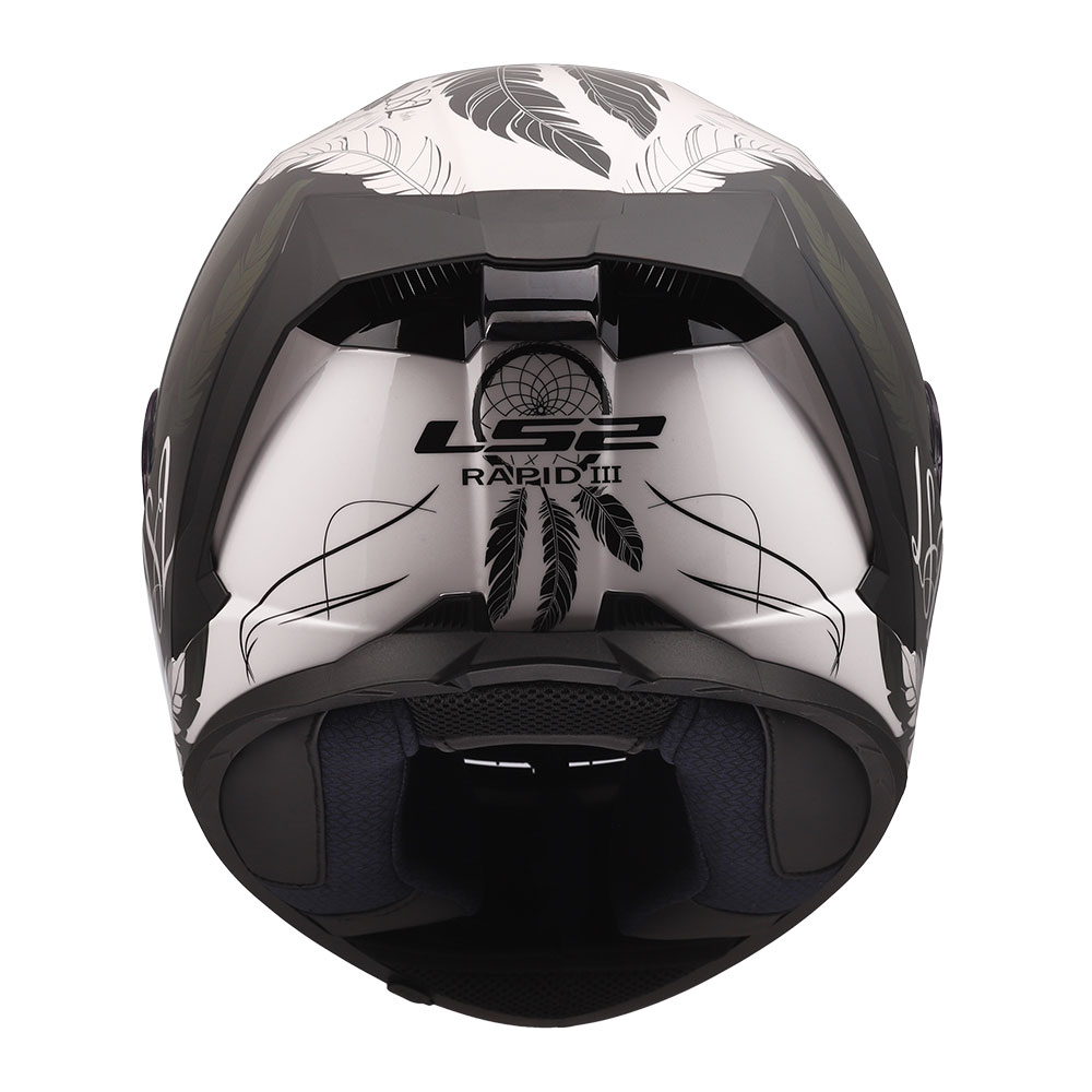 Kaciga LS2 Full Face FF820 RAPID III BOHO belo crno roza M