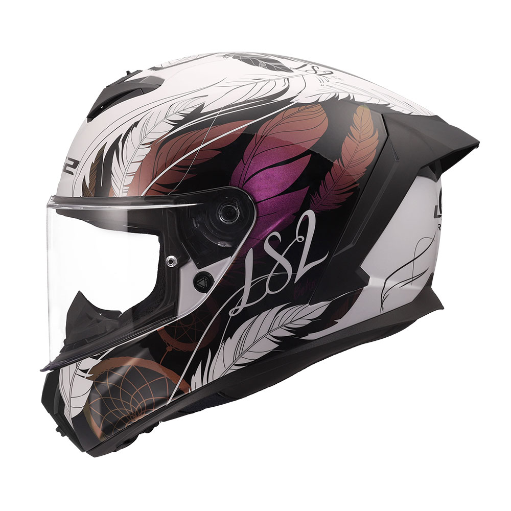 Kaciga LS2 Full Face FF820 RAPID III BOHO belo crno roza S