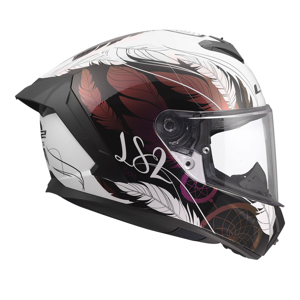 Kaciga LS2 Full Face FF820 RAPID III BOHO belo crno roza