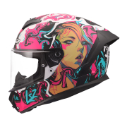 Kaciga LS2 Full Face FF820 RAPID III CYBERG ljubičasta S