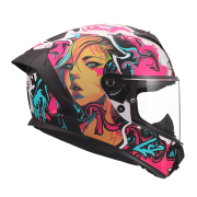 Kaciga LS2 Full Face FF820 RAPID III CYBERG ljubičasta XL