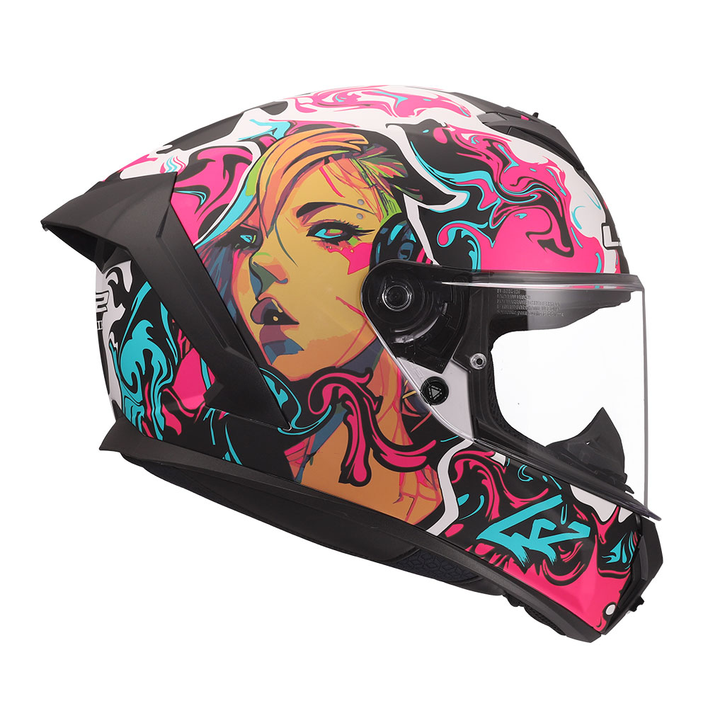 Kaciga LS2 Full Face FF820 RAPID III CYBERG ljubičasta XL