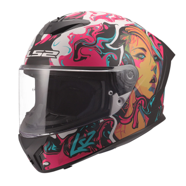 Kaciga LS2 Full Face FF820 RAPID III CYBERG ljubičasta XL