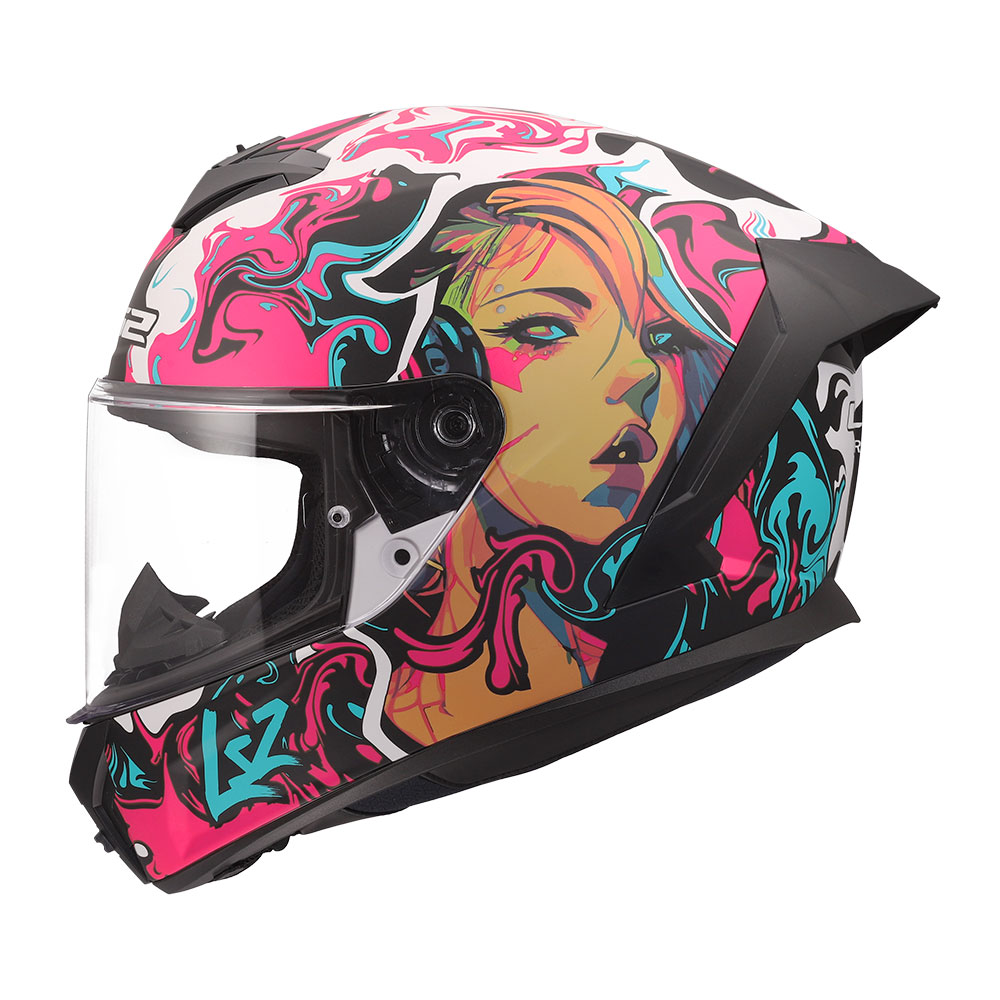 Kaciga LS2 Full Face FF820 RAPID III CYBERG ljubičasta XL