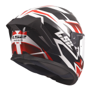 Kaciga LS2 Full Face FF820 RAPID III XTREM belo crno crvena 3XL