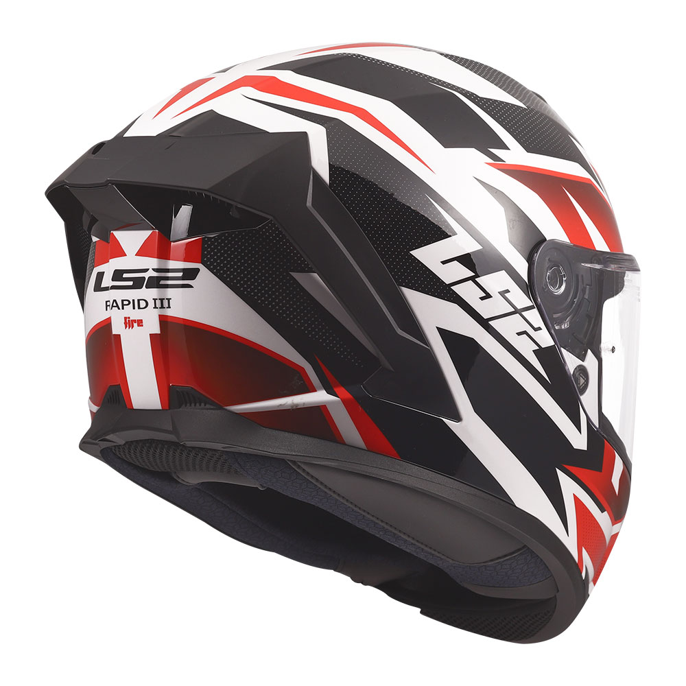 Kaciga LS2 Full Face FF820 RAPID III XTREM belo crno crvena L