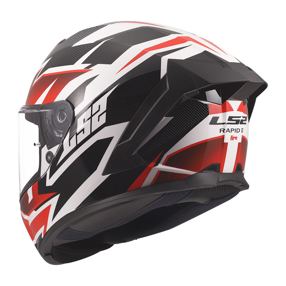 Kaciga LS2 Full Face FF820 RAPID III XTREM belo crno crvena XL