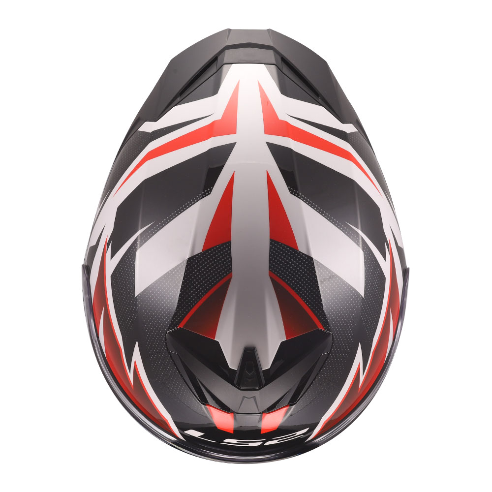 Kaciga LS2 Full Face FF820 RAPID III XTREM belo crno crvena XXL