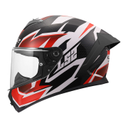 Kaciga LS2 Full Face FF820 RAPID III XTREM belo crno crvena XXL