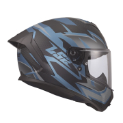 Kaciga LS2 Full Face FF820 RAPID III XTREM crno plava 3XL