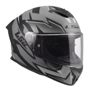 Kaciga LS2 Full Face FF820 RAPID III XTREM crno siva 3XL