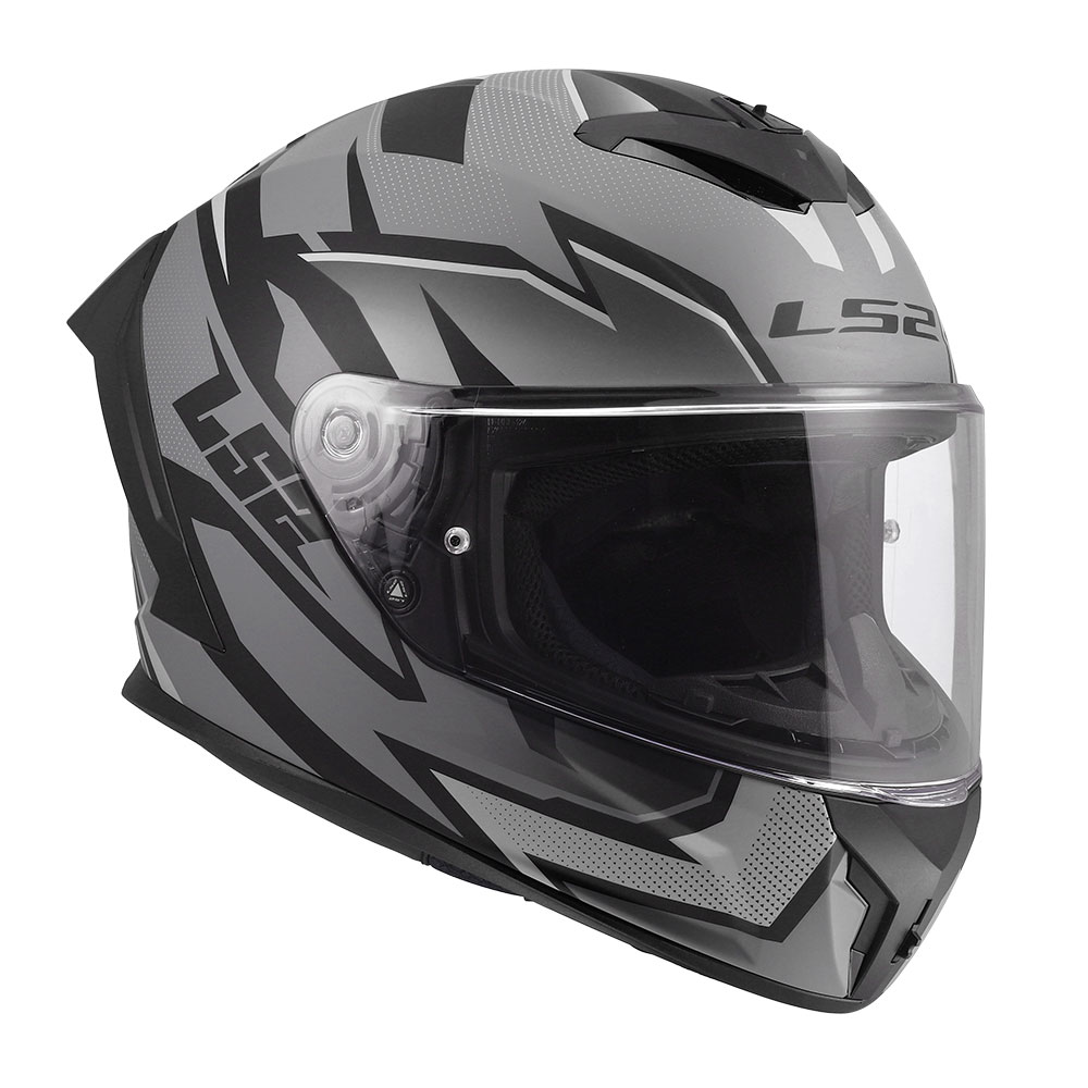 Kaciga LS2 Full Face FF820 RAPID III XTREM crno siva 3XL