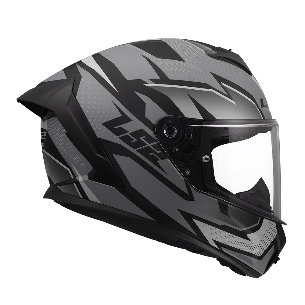 Kaciga LS2 Full Face FF820 RAPID III XTREM crno siva M