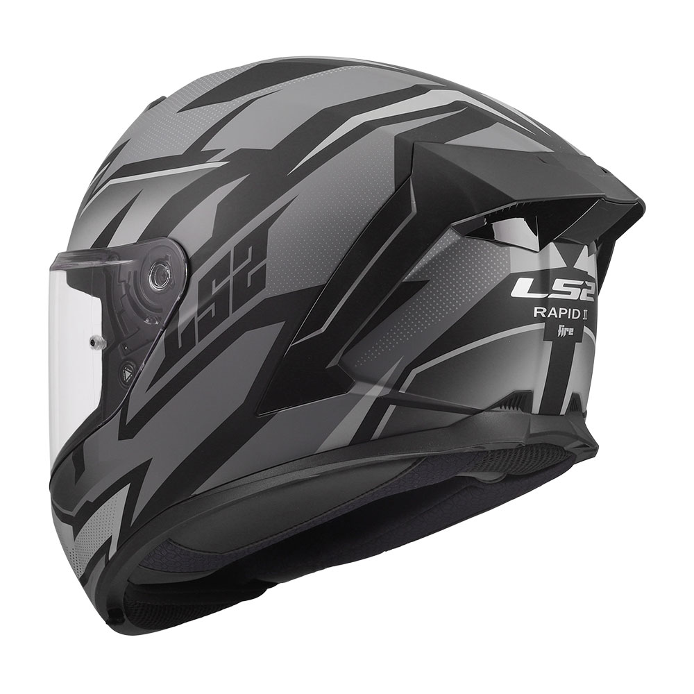 Kaciga LS2 Full Face FF820 RAPID III XTREM crno siva