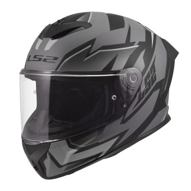 Kaciga LS2 Full Face FF820 RAPID III XTREM crno siva XL