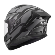 Kaciga LS2 Full Face FF820 RAPID III XTREM crno siva XL