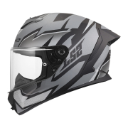 Kaciga LS2 Full Face FF820 RAPID III XTREM crno siva XXL