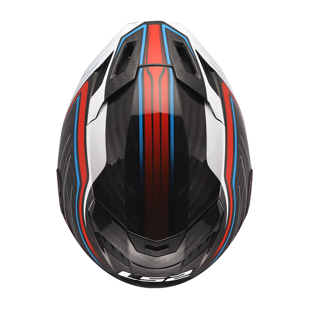 Kaciga LS2 Full Face FF807 DRAGON SUBIC belo plavo crvena XXL