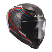 Kaciga LS2 Full Face FF807 DRAGON SUBIC belo plavo crvena XXL