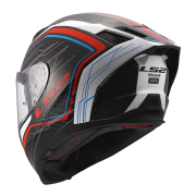 Kaciga LS2 Full Face FF807 DRAGON SUBIC belo plavo crvena XXL