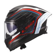 Kaciga LS2 Full Face FF807 DRAGON SUBIC belo plavo crvena XL