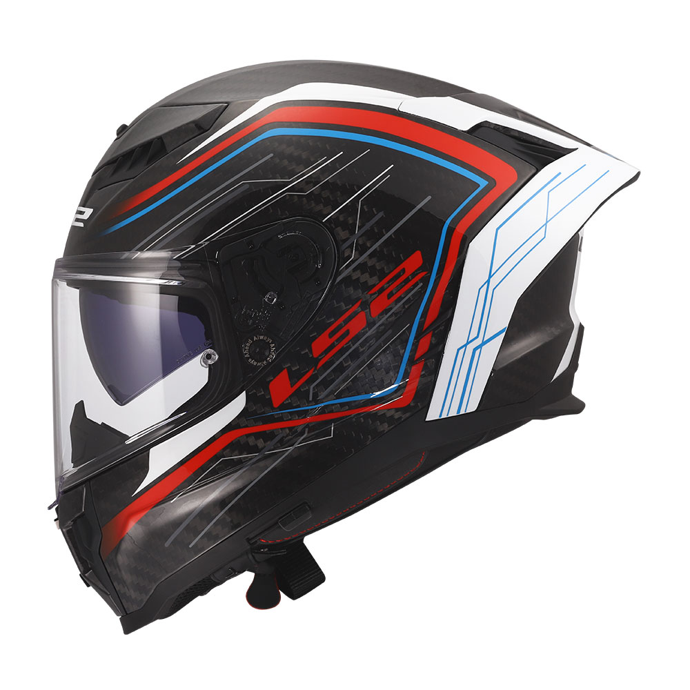 Kaciga LS2 Full Face FF807 DRAGON SUBIC belo plavo crvena XL