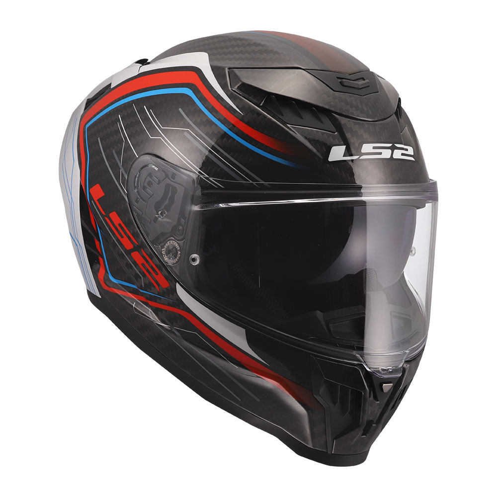 Kaciga LS2 Full Face FF807 DRAGON SUBIC belo plavo crvena XL