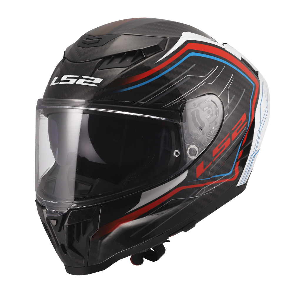 Kaciga LS2 Full Face FF807 DRAGON SUBIC belo plavo crvena XL