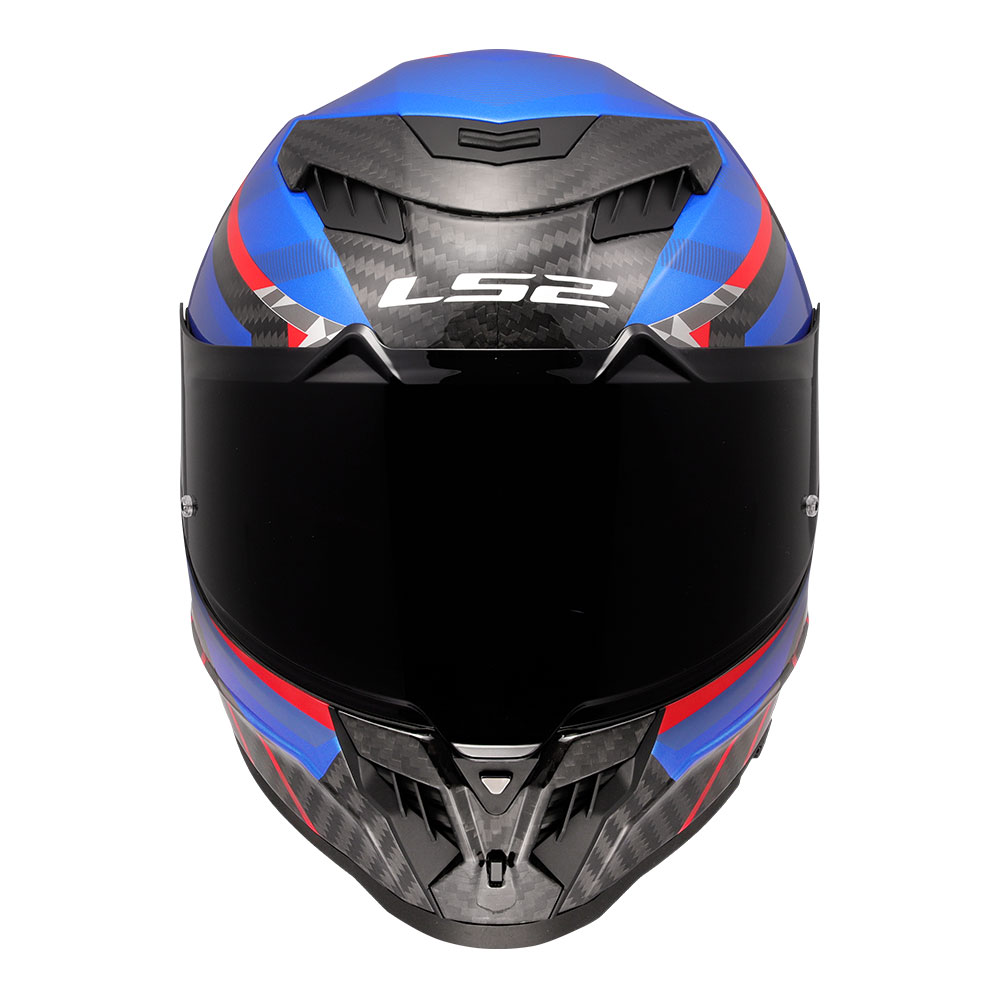 Kaciga LS2 Full Face FF807 DRAGON CARBON TRAX plavo crvena 3XL