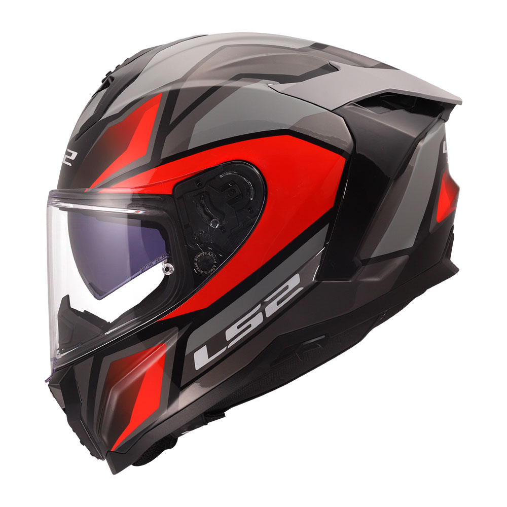 Kaciga LS2 Full Face FF817 CHALLENGER II VIPER sivo crvena