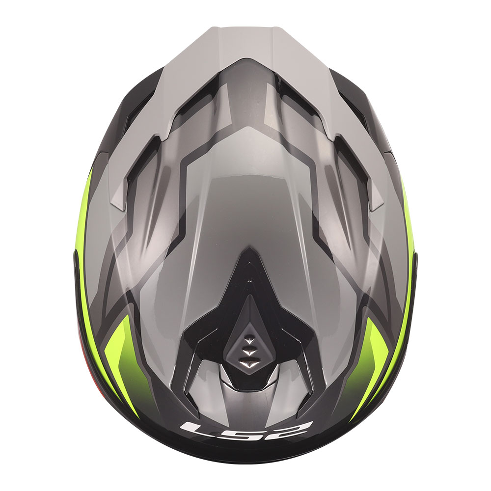 Kaciga LS2 Full Face FF817 CHALLENGER II VIPER sivo žuta XL