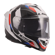 Kaciga LS2 Full Face FF818 STORM III SPORTY belo plavo crvena 3XL