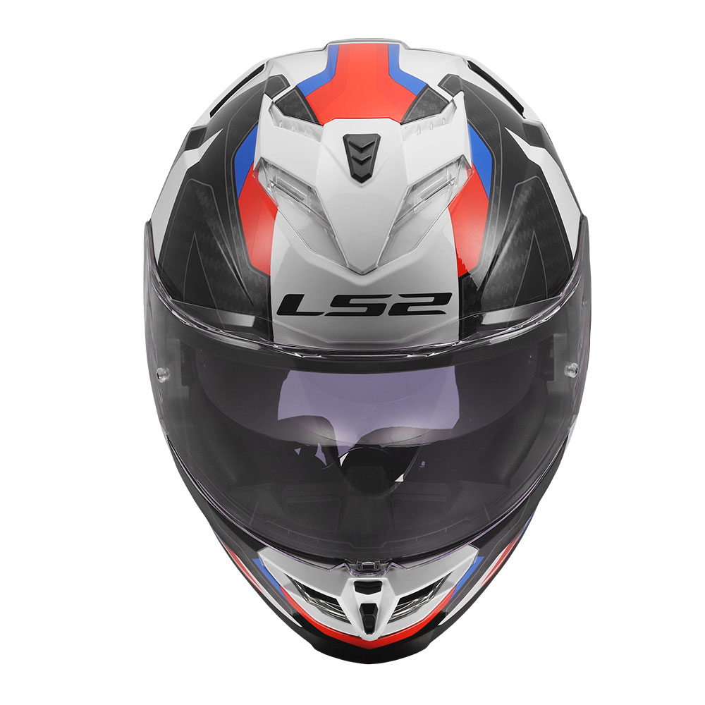 Kaciga LS2 Full Face FF818 STORM III SPORTY belo plavo crvena 3XL